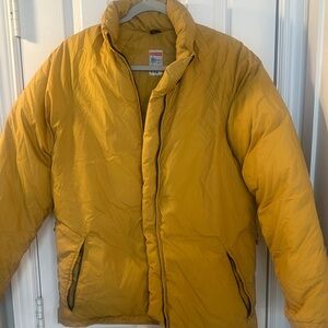 Men's mustard Yellow Puffer Jacket SM
